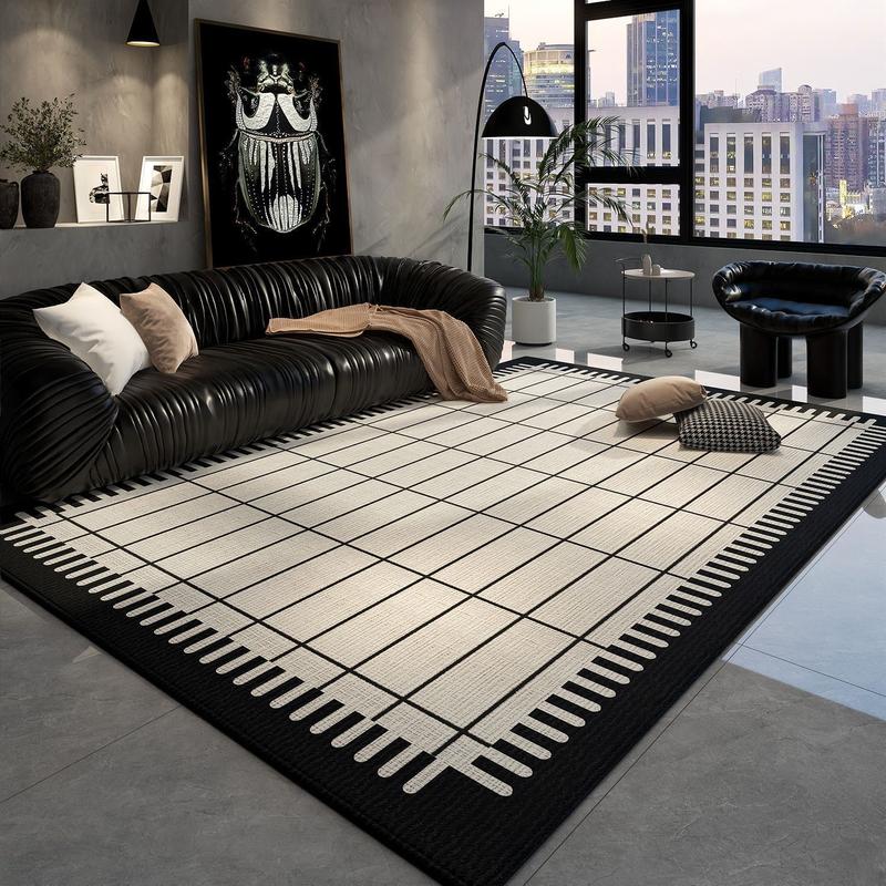 Thảm Phòng Khách Thảm Sofa Cà Phê Thảm Đầu Giường Thảm trải sàn Phòng Ngủ, Kích Thước Lớn, Phong Cách Kem, Thiết Kế Đơn Giản, Thích Hợp Cho Phòng, 7590 người thu thập 7