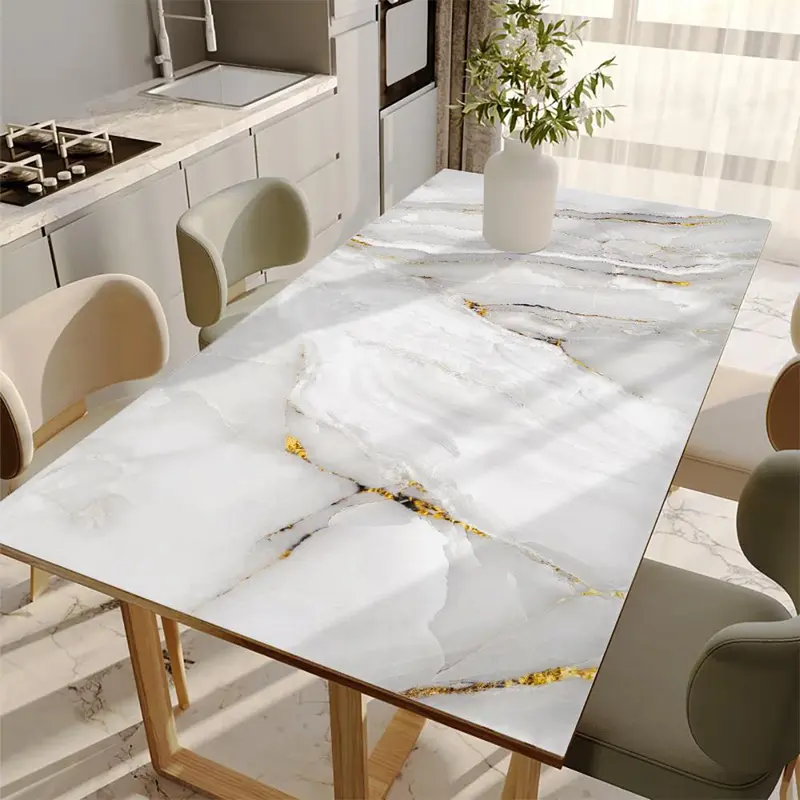 Marble Pattern Self-adhesive Wallpaper, Simple Casual Removable Wall Sticker, Wall Decor for Home Kitchen Living Room, Home Decor, Modern 0