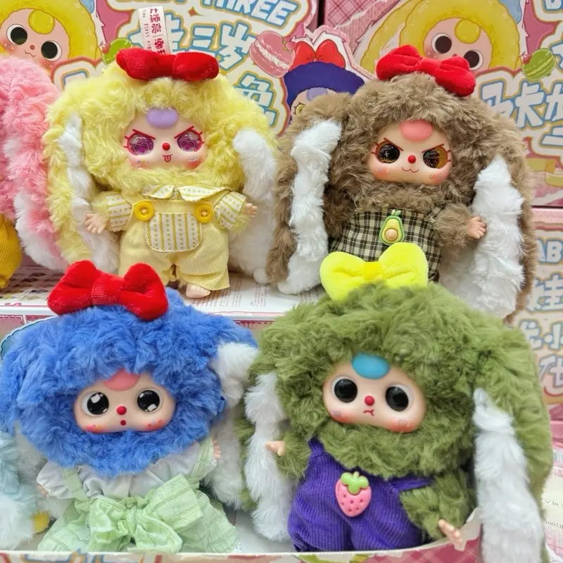 [Blindbox Chính Hãng] Hộp mù baby three Macaron V2 làm móc khoá dễ thương