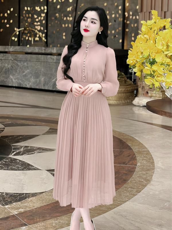 [MIỄN SHIP] MDU1375 Váy Tơ Óng - Dáng Vẻ Sang Trọng Đầy Lôi Cuốn Dành Cho Nữ Women Dress 0