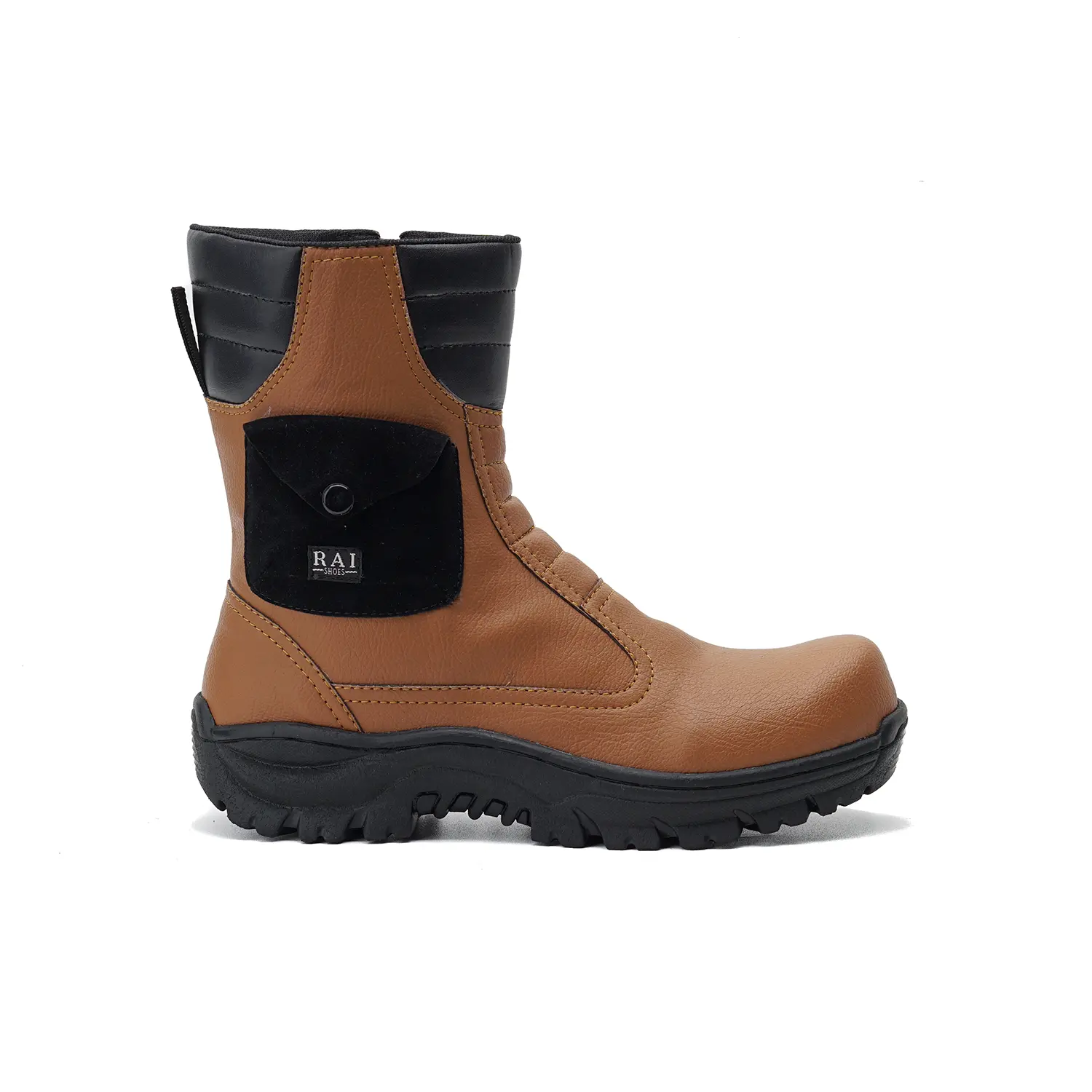 Sepatu Proyek Pria Safety Boots Pertengahan betis