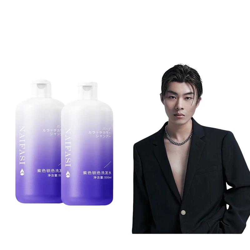 DẦU GỘI TÍM NAIFASI KHỬ VÀNG KHOÁ MÀU 500ml Nhuộm Tóc Đổi Màu Tóc