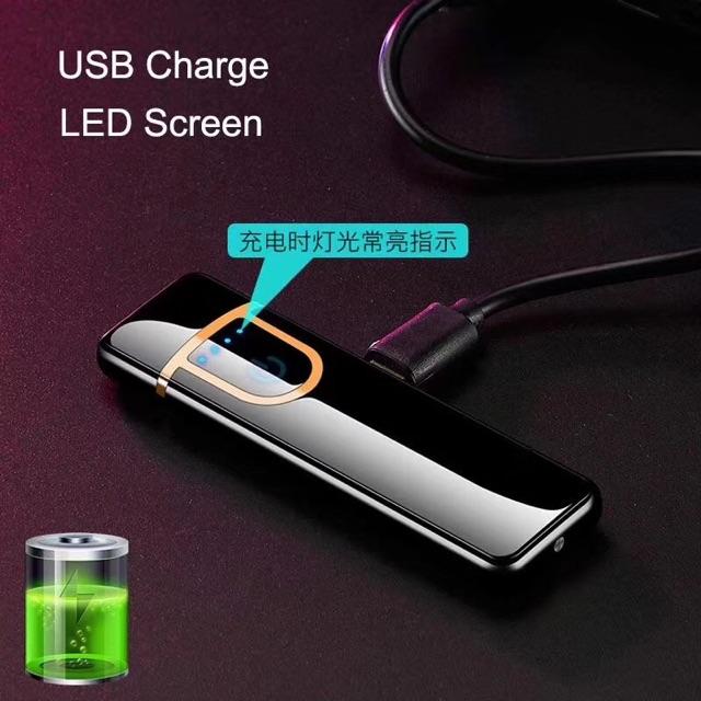 Product Introduction of Touch Sensor USB Rechargeable Windproof Flameless Electric Cigarette Lighter 2
