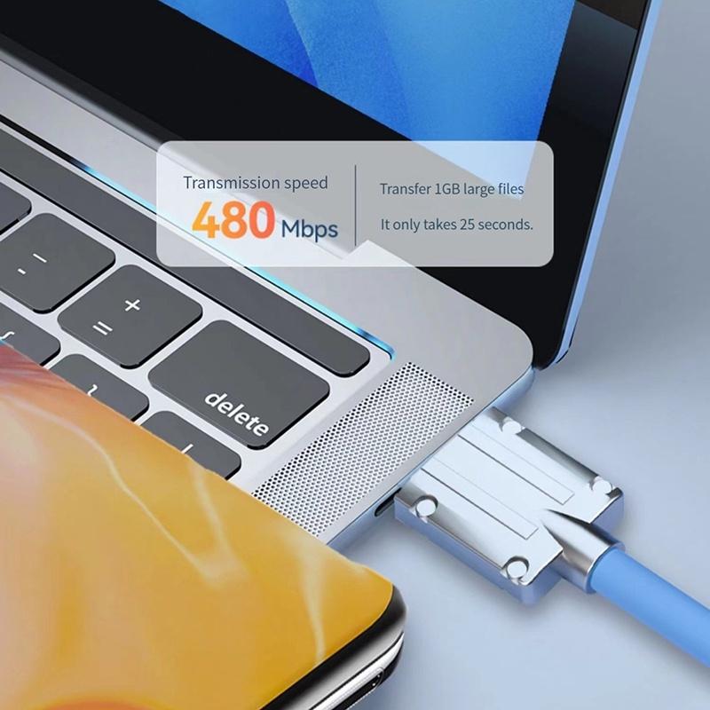 Product Introduction of Super fast 120W 6A Android charger zinc alloy liquid silicone fast charging USB cable micro USB cable universal Android phone 6