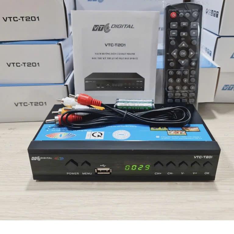 đầu thu truyền hình số mặt đất dvb t2 VTC T201