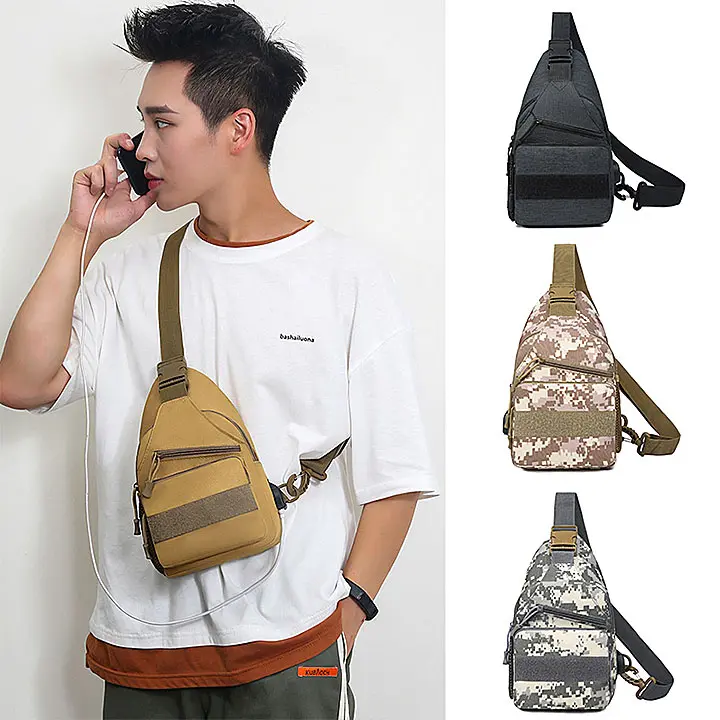 Túi đeo chéo quân đội thời trang nam chống thấm nước vải bố siêu bền đi phượt, du lịch