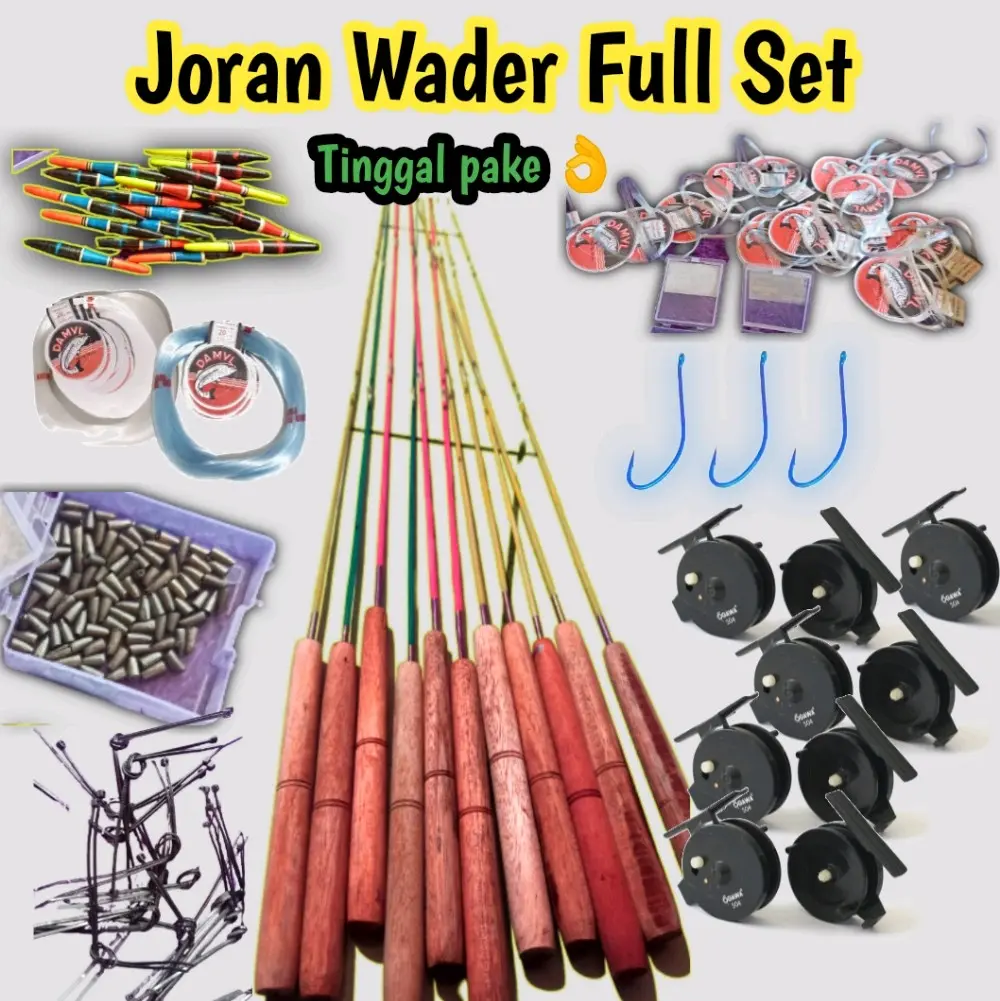 Joran Wader Set lengkap