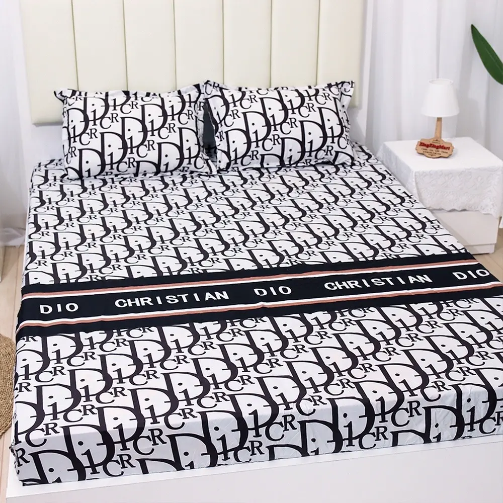 Bộ ga gối cotton poly 3 món/4 món nhiều màu sắc (được chọn mẫu)
