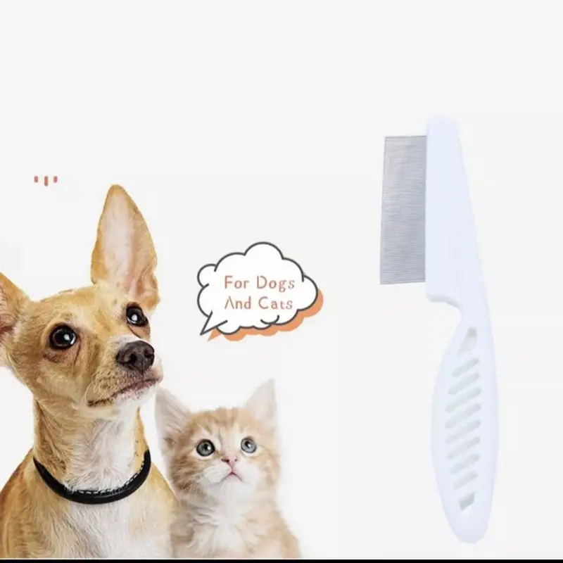 Lược chải ve rận, bọ chét cán dài loại nhỏ dành cho chó mèo 2