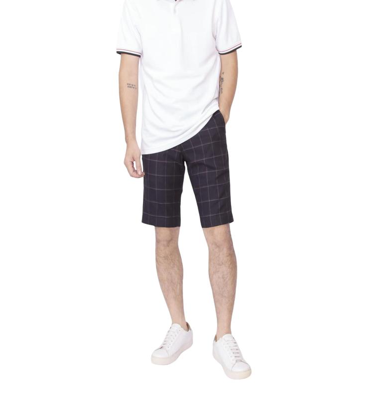 Quần short nam quần đùi vải, kẻ karo Menswear Quần Lửng Ong Voan