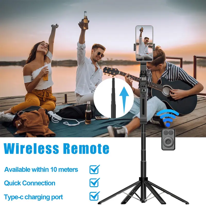 Auto Face Tracking Phone Holder, 360° Rotation Face Body Phone Tracking Tripod, Smart Shooting Camera Mount for Live Vlog Streaming Video, Selfie 5