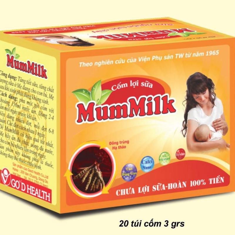 Date mới Cốm lợi sữa mummilk hộp 20 gói chính hãng