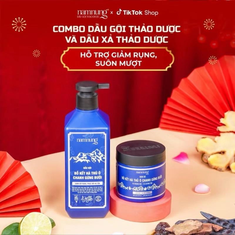 GIÁ SỈ COMBO DẦU GỘI XẢ THẢO DƯỢC NAM NUNG 500ml
