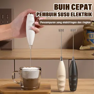 Pengaduk Elektrik Multifungsi, Mixer Portable 5-in-1 - Frother Susu, Kocok Telur, Adonan Kue, Mixer Minuman & Milk Shaker untuk Dapur & Kopi