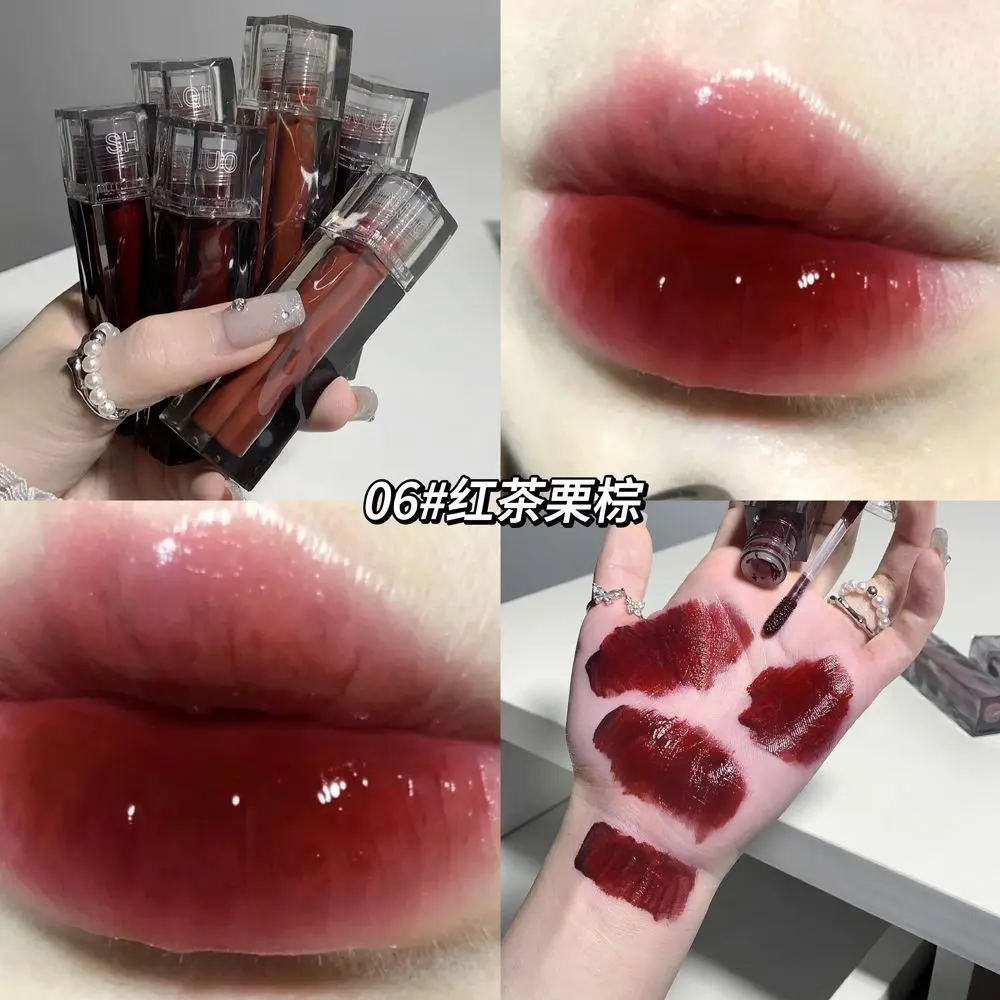 Son Kem Bóng, Son Bóng, Son Kem, Trang Điểm Làm Đẹp Môi, Vết Bẩn, Nước, Gương Lấp Lánh, Ánh Ngọc Trai, Nhung Đỏ Lì, Dưỡng Ẩm, Lâu Trôi, Tăng Cường Màu Sắc, Thích Hợp Cho Sống Ảo, Môi Trơn Màu Trắng