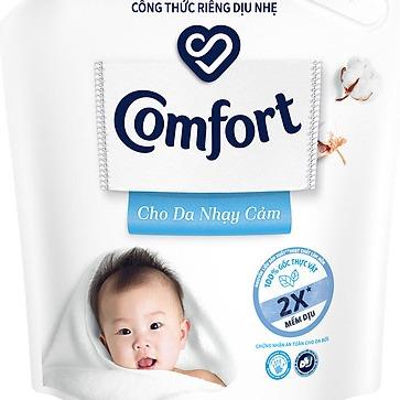 Combo 2 Nước xả vải Comfort Cho Da Nhạy Cảm Túi 3.L - Phù hợp với cả em bé (bao bì tuỳ lô nhập hàng)