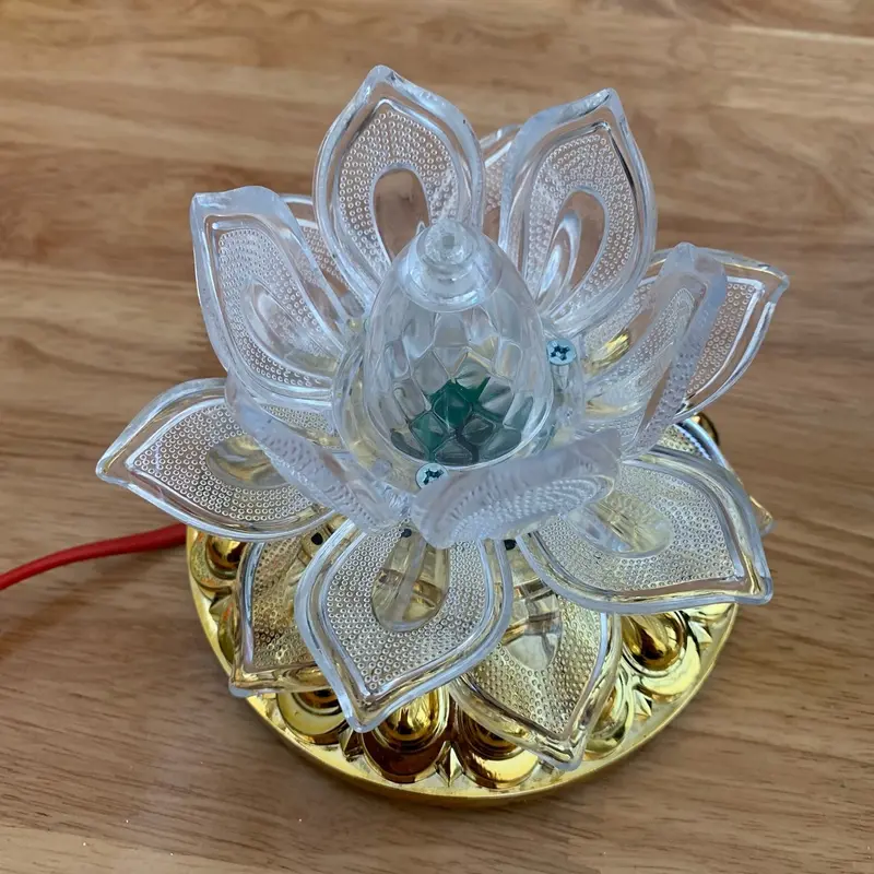 Đèn hoa sen - đèn led- 7 màu - đèn hoa sen xoay 7