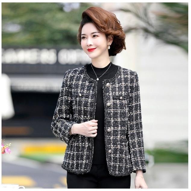 Áo Khoác Mùa Xuân Cho Mẹ Lịch Sự AD35 - Hàng Quảng Châu Cao Cấp 3