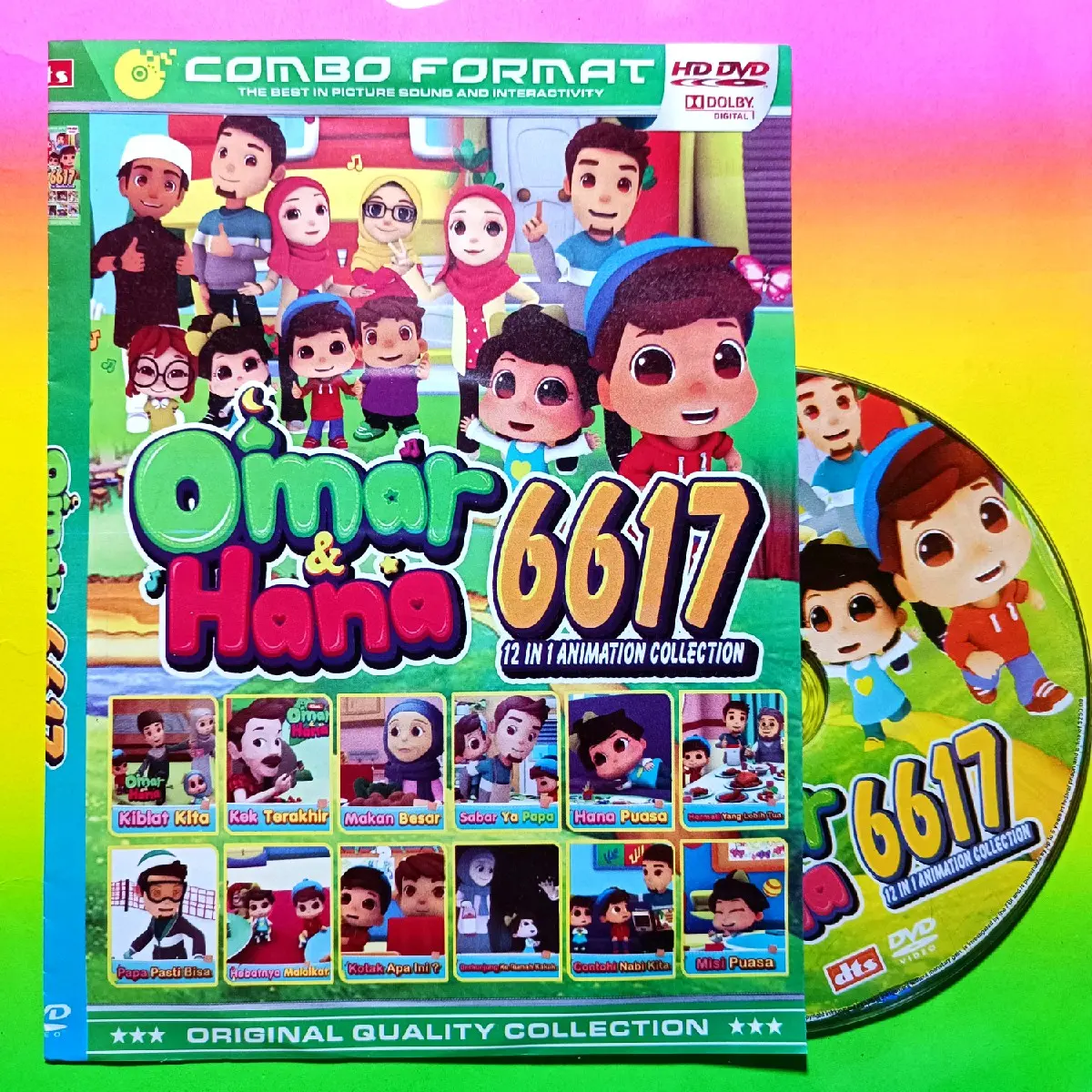 KASET DVD FILM KARTUN ANAK KOLEKSI OMAR DAN HANA VOLUME TERBARU 6617.