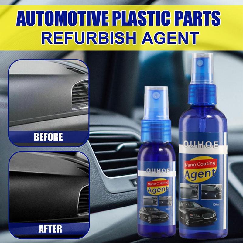 Product Introduction of Automotive Plastic Repair Coating Agent Automotive And Exterior Cleaning 30/100ml+sponge H4U4 36