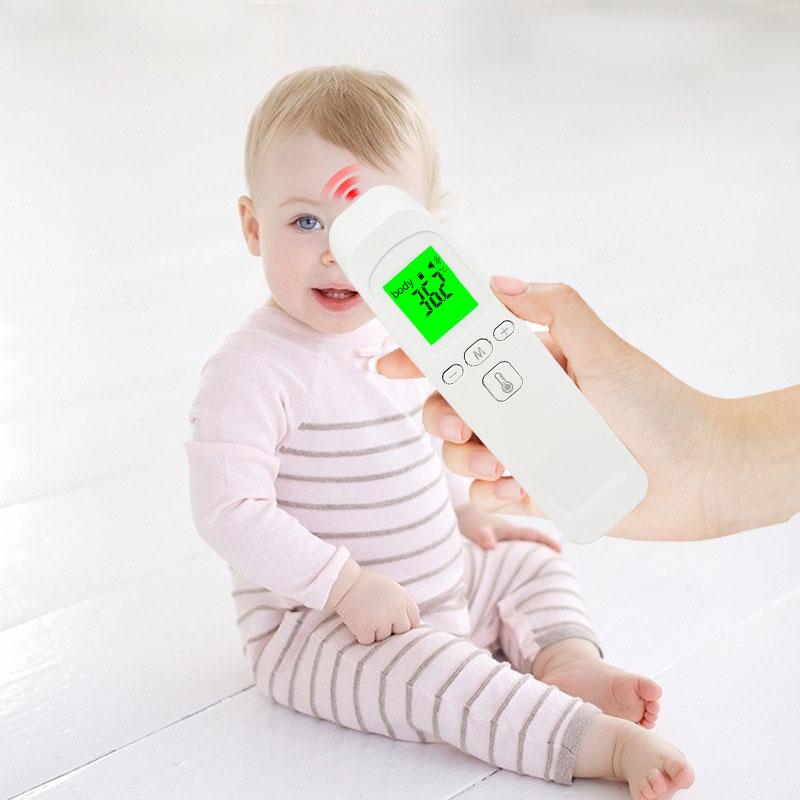 nhiệt kế điện tử hồng ngoại đa năng. Đo nhiệt độ cơ thể, nhiệt độ phòng có tặng kèm 2 pin