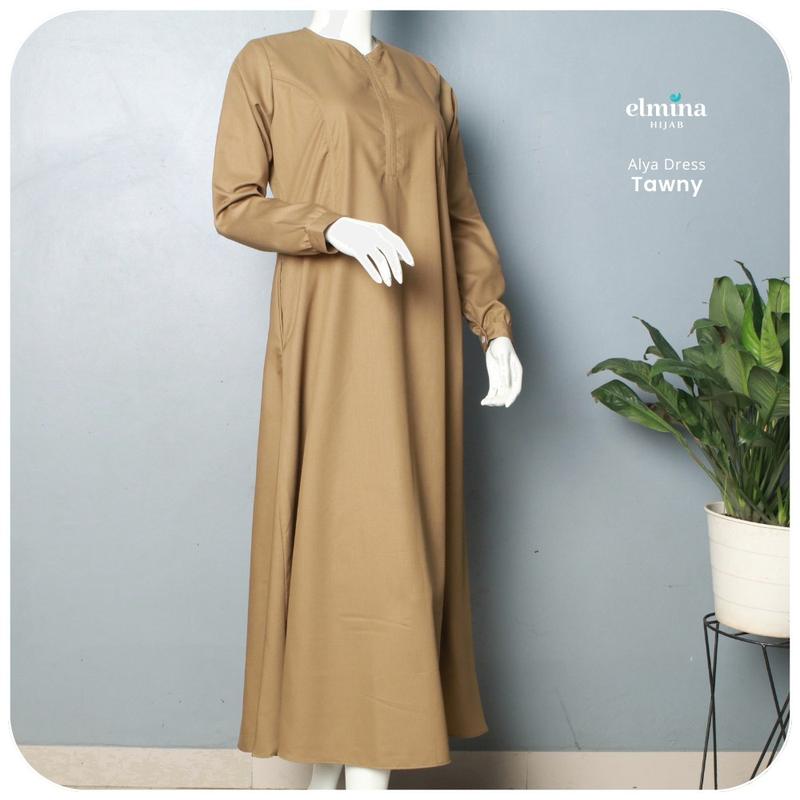 Product Introduction of Gamis polos Gamis toyobo Gamis busui Alya Series by elmina Muslim 5