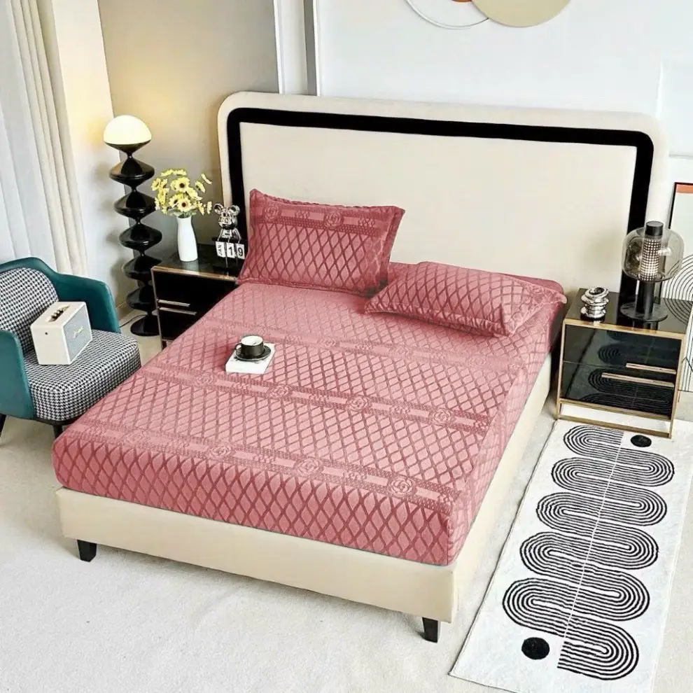 Bộ 3 món ga nỉ nhưng  ng kèm vỏ gối cho mùa đông ấm áp