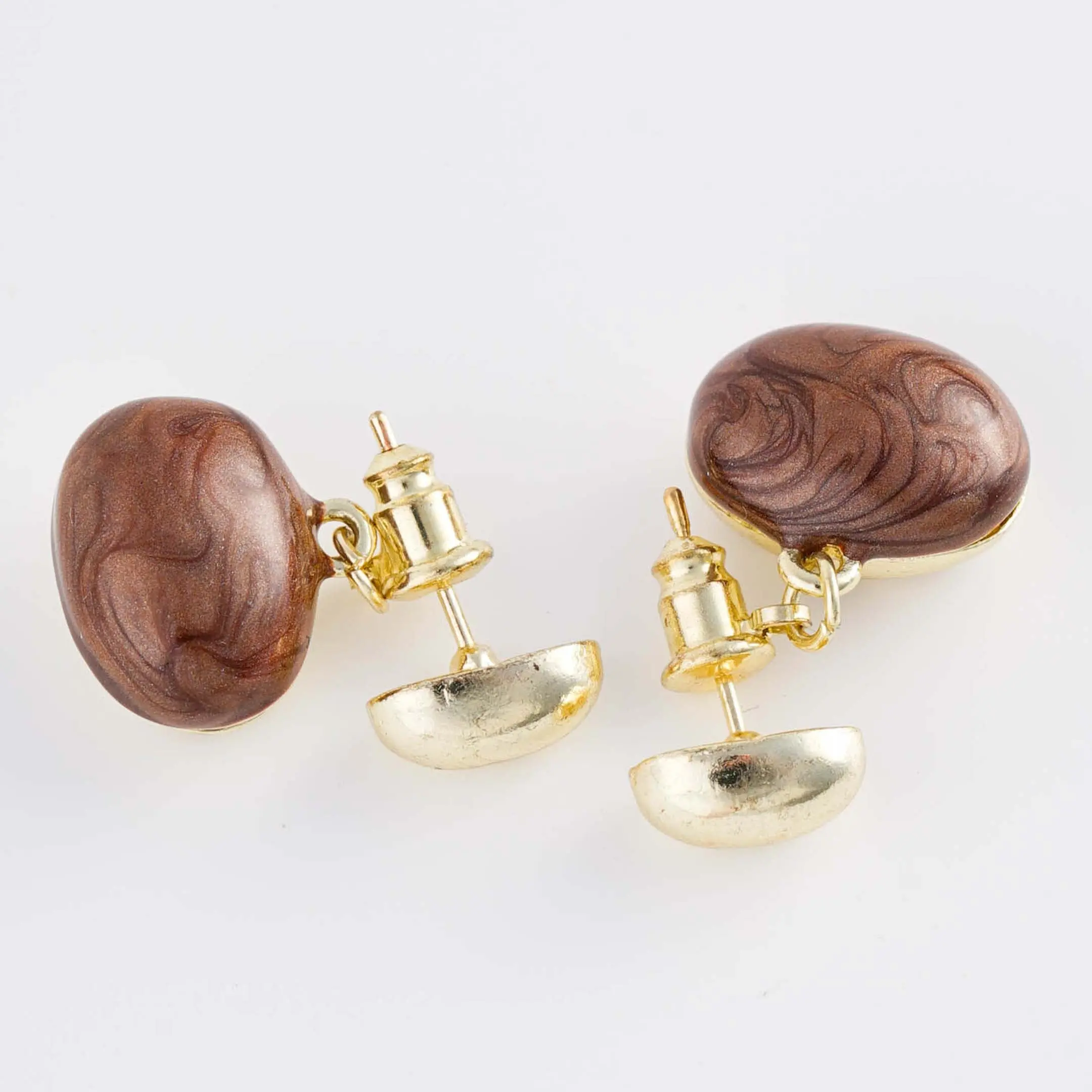 Kaulanada Earrings Anting Gantung Drop Wanita Gold Plated with Sterling Silver Posts - 2 Color Variations