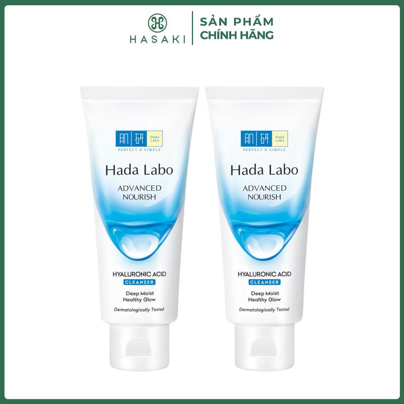 Combo 2 Kem Rửa Mặt Hada Labo Advanced Nourish Hyaluronic Acid Cleanser 80g | HASAKI BEAUTY Skincare