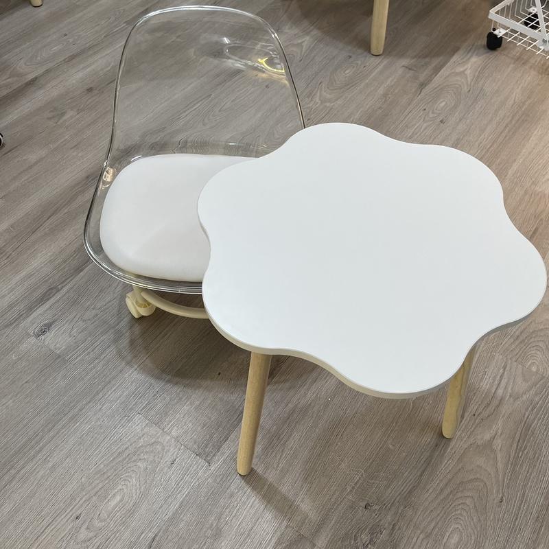  Bàn trà bông hoa decor xinh xắn có chân cao 30 và 40cm ngồi học ngồi sofa tiện lợi CN 