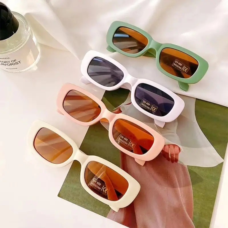 Kacamata Hitam Anak Fashion UV400 Bentuk Persegi Cewek Cowok 0