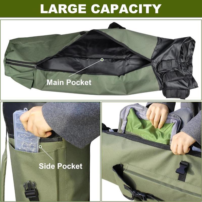 Product Introduction of Outdoor Cylinder Fishing Bag, Portable Fishing Rod Storage Bag, Multifunctional Fishing Rod Bag, Fishing Gear Storage Bag 2