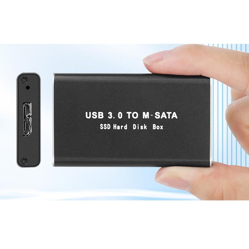 Product Introduction of Usb3.0 mSata Solid-State Drive Case- Box Aluminum-Alloy Mini External Hard-Drive Case- for High-Speed Transmission 55
