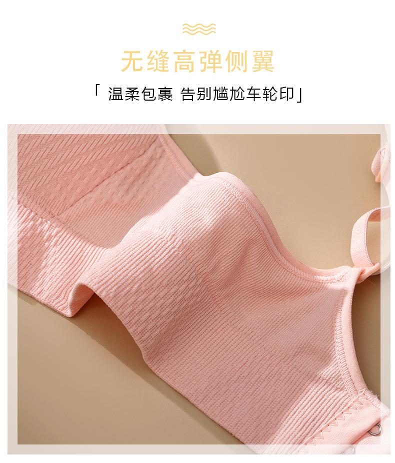 Product Introduction of New Lady Cotton Bra Underwear Student Girl Bralettes Development Adolescent Thin Latex Bra Push Up Without Steel Ring Bra Fashion Womenswear 5