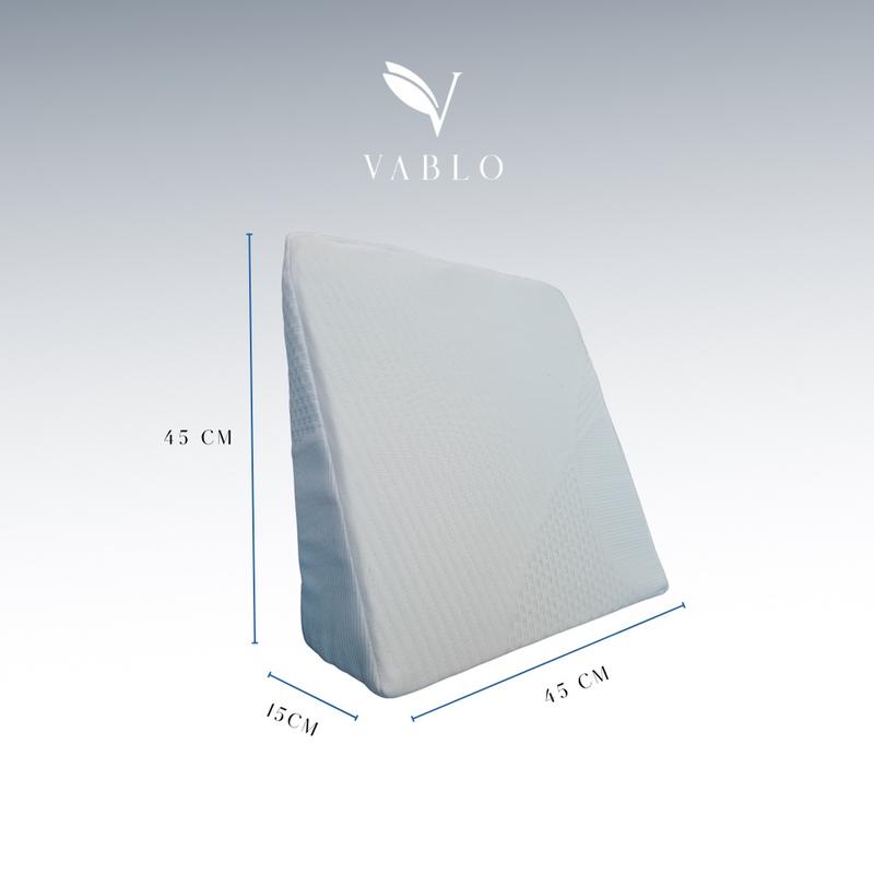 Vablo lumbar compact wedge pillow memory foam - back support pillow - pure memory foam Bantal 1