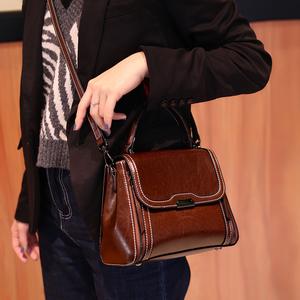 Genuine Leather Women's Handbag Crossbody Bag, 2 Adjustable Shoulder Straps, Suitable for Daily Use, Work, and Travel, Ideal Gift for Women, Christmas, Mother's Day, Valentine's Day Gift