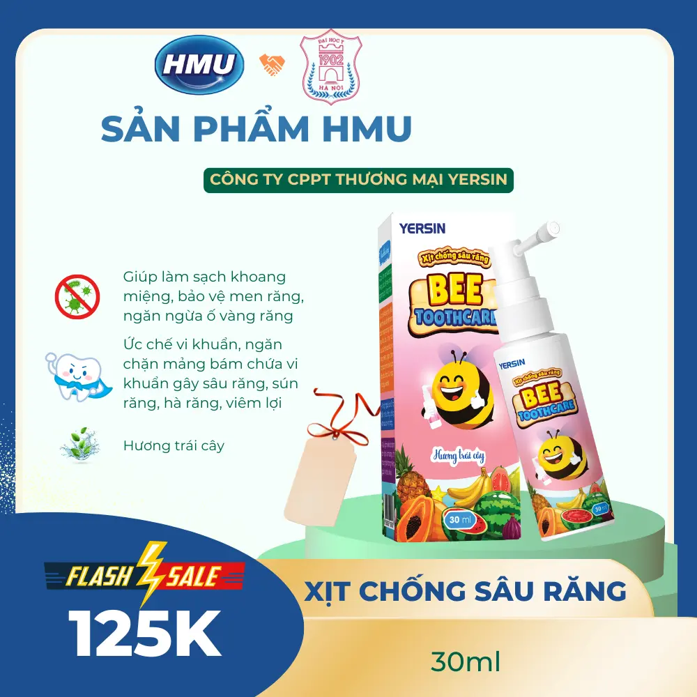 Xịt chống sâu răng Bee Toothcare Cho Bé