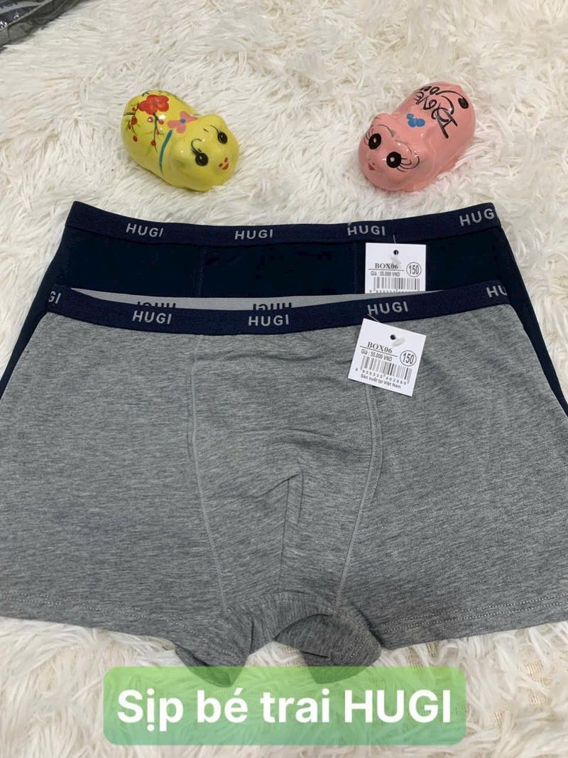 Product Introduction of quần lót sịp đùi cotton bé trai Hugi size 130 - 160 cho bé 20-40kg 2