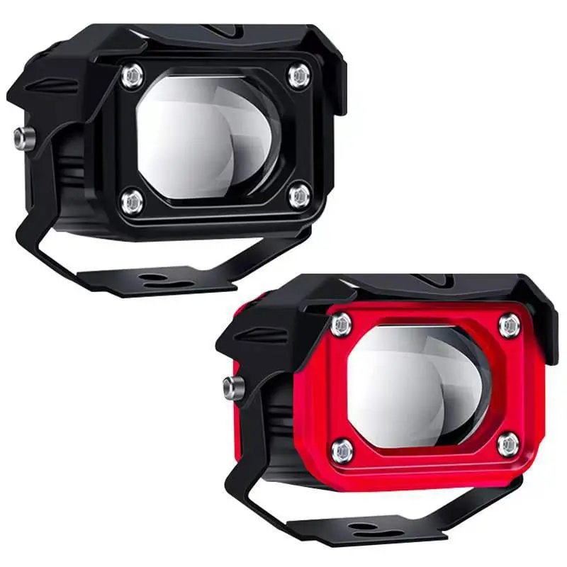 Lampu Tembak Laser Cree Led Trasnformer 40W 2Warna HI LO Putih Kuning Superbright Mobil Motor Dual CSP Lampu Tembak Led 4d Laser 8