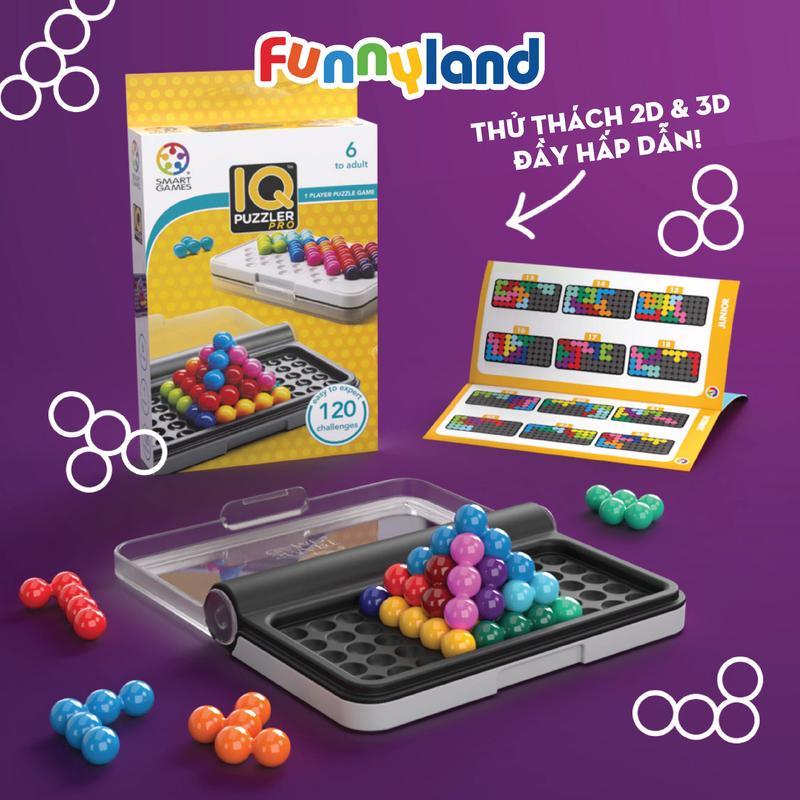 Product Introduction of Đồ chơi thông minh SmartGames IQ Puzzler Pro -  Thử Thách 2D & 3D cho bé từ 6+ 6