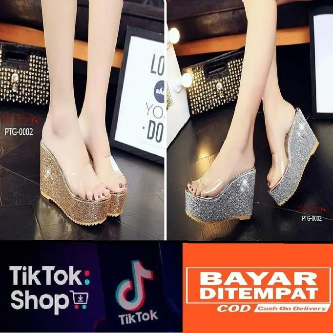 SANDAL MURAH WANITA WEDGES LUNA MIKA Sendal