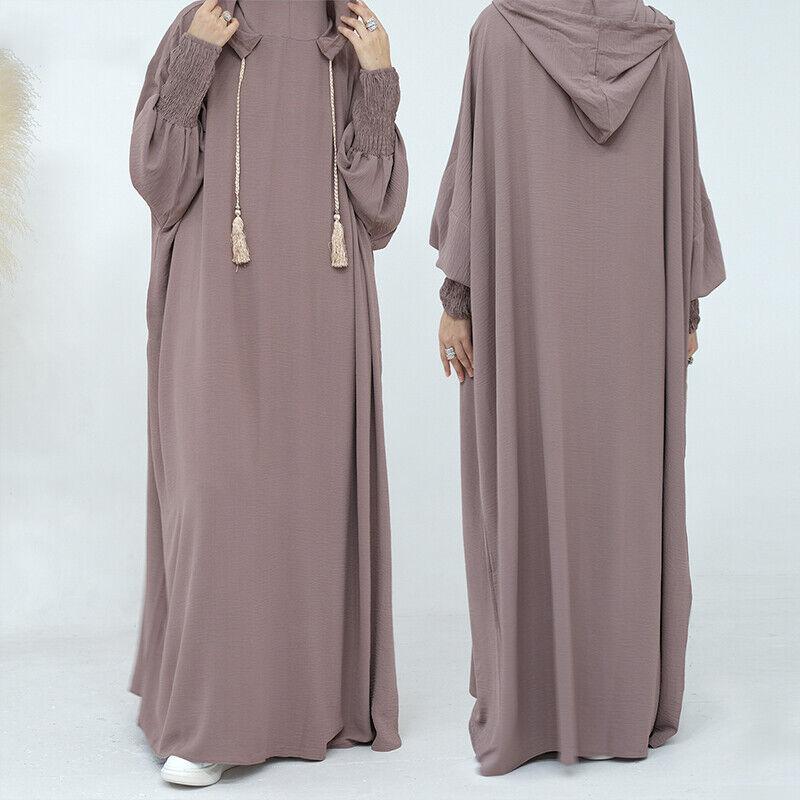 Product Introduction of Váy Hoodie Phụ Nữ Hồi Giáo, 1 Chiếc, Dài Tay Áo, Dáng Rộng Rãi, Áo Choàng Maxi, Abaya, Áo Jilbab 31