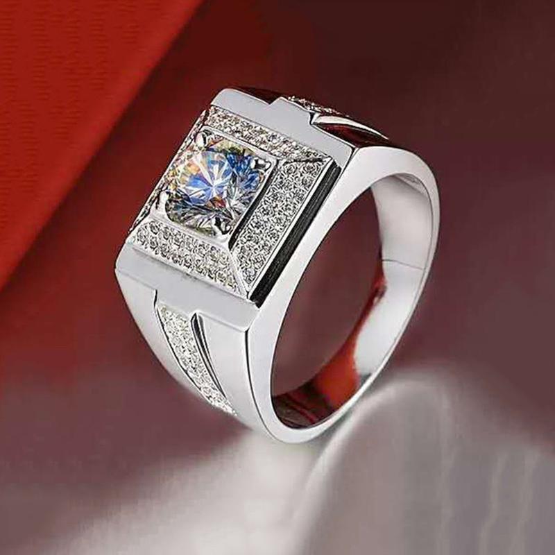 Nhẫn Ngón Tay Người Đi Xe Đạp, Phong Cách Punk, Chất Liệu Thép Titan Và Zircon Màu Bạc, Dành Cho Nam Giới, Đồ Trang Sức Thời Trang, Tuyệt Vời Làm Quà Tặng