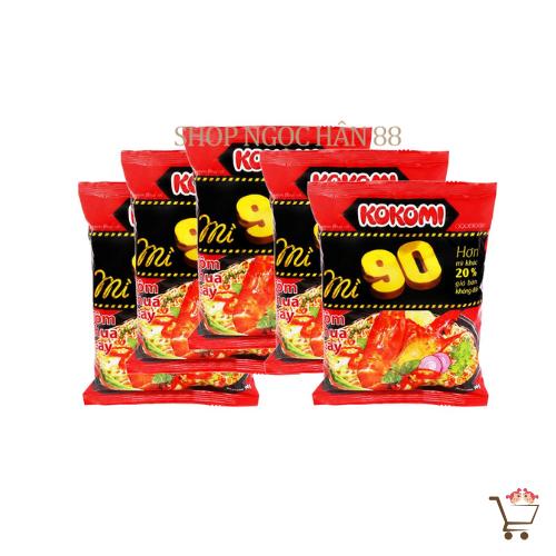 Combo 10 gói Mỳ tôm chua cay kokomi 90 gói 90gr - Mỳ Đại
