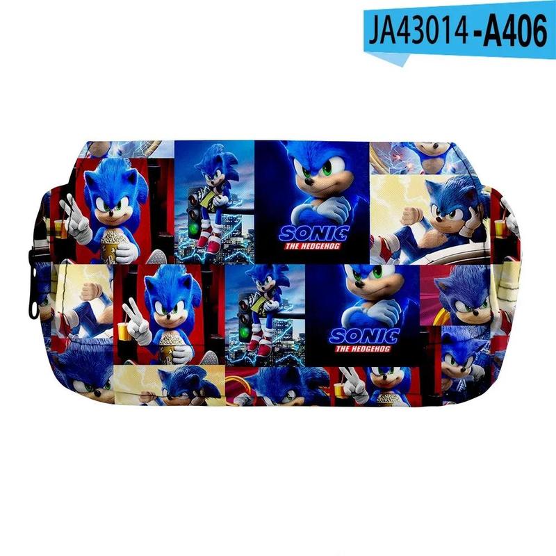 Product Introduction of Beg pensel dua lapis kartun SONIC PIKACHU untuk kanak-kanak lelaki dan perempuan, kotak alat tulis untuk pelajar sekolah rendah dan menengah, hadiah hari jadi, 3D, baharu 23