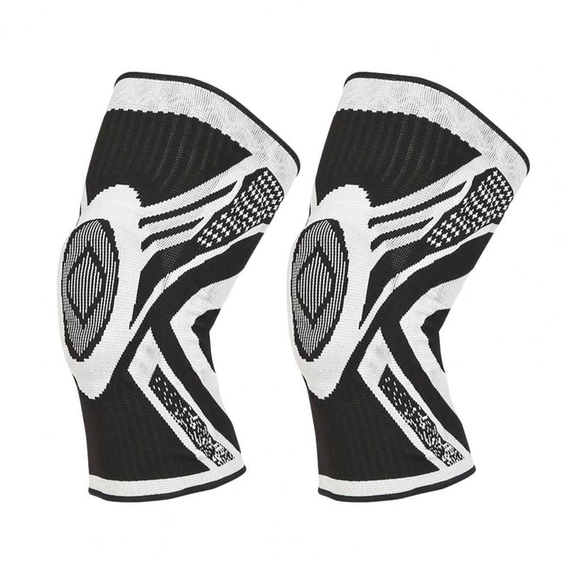 Product Introduction of 1PC High Nylon Fabric Knee Protector Anti-slip Knee Compression Sleeve for Healthcare Support 4