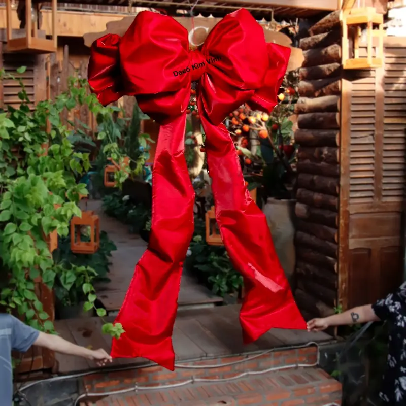 Nơ 6 Cánh Đuôi Dài Có Thể Uốn Kiểu NCC07 Trang Trí Decor Quán Shop Trang Trí Sự Kiện 0