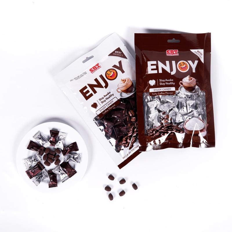 [COMBO 8 Gói Kẹo Cà Phê Muối Coffee Candy Việt Nam - Kẹo Cà Phê không đường/ Kẹo Cà Phê Sữa/ Kẹo Cà Phê Muối Ăn Vặt