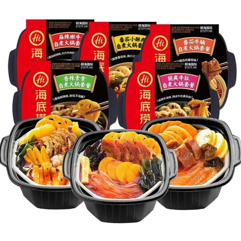 Lẩu tự sôi haidilao cực ngon và tiện lợi Food Thức Ăn Cay mitom chuacay mì 10 gói