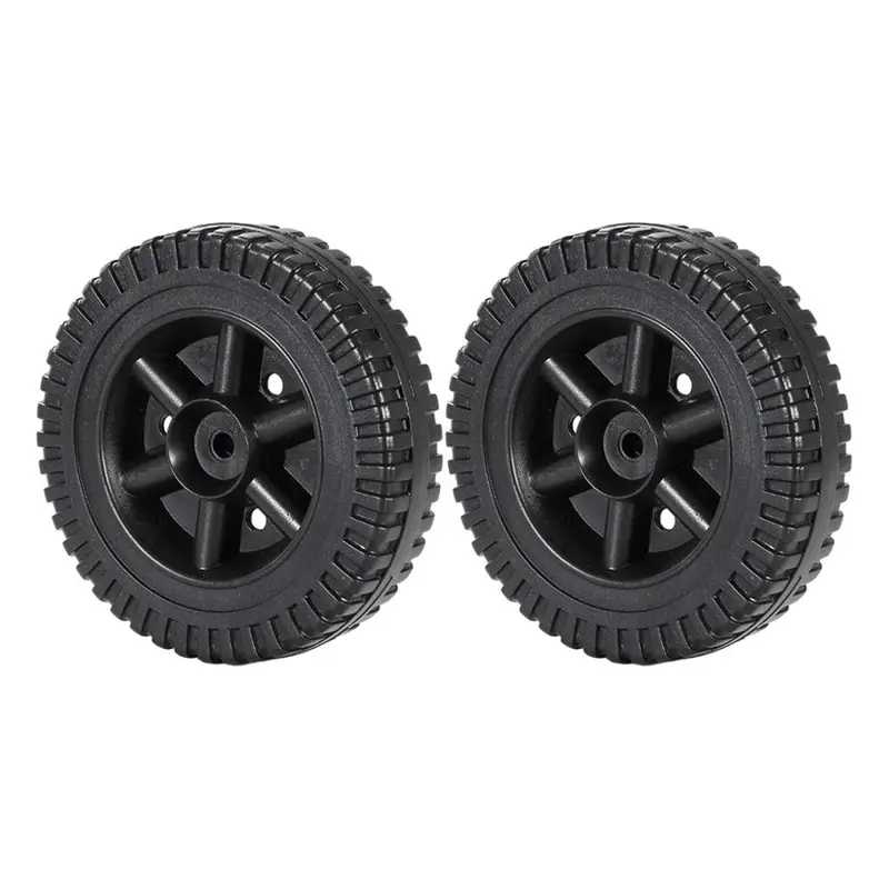 2 Universal Grill Wheels, Lightweight, Easy to Install, Replacement Handcart Tires 6 Inch for Garden, Most, 6